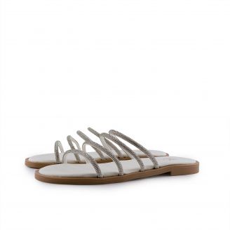 015 Love4shoes Γυναικεία Σανδάλια ΛΕΥΚΟ