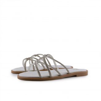 016 Love4shoes Γυναικεία Σανδάλια ΛΕΥΚΟ