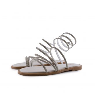 032 Love4shoes Γυναικεία Σανδάλια ΑΣΗΜΙ