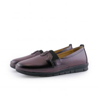 201 Damkal Γυναικεία Loafers - Slip On ΜΠΟΡΝΤΟ