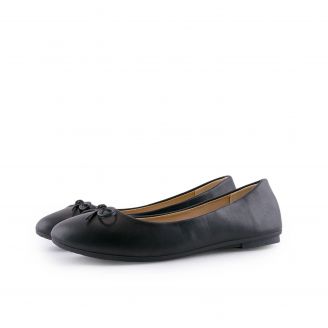 21-3 Love4shoes Γυναικεία Ballarinas ΜΑΥΡΟ