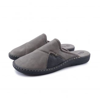 130-41027 B-Soft Ανδρικές Παντόφλες Χειμερινές ΓΚΡΙ