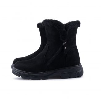 262-0214  Love4shoes Γυναικεία Μποτάκια ΜΑΥΡΟ