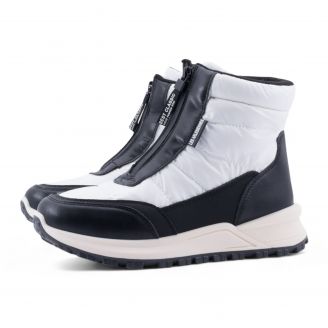 954750 Love4shoes Γυναικεία Μποτάκια ΛΕΥΚΟ