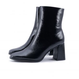 956350 Love4shoes Γυναικεία Μποτάκια ΜΑΥΡΟ
