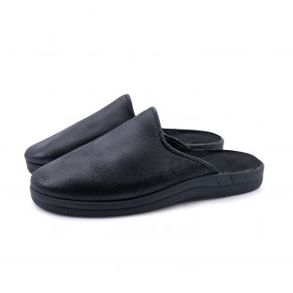 883320 Love4shoes Ανδρικά Παντόφλες Χειμερινές ΜΑΥΡΟ