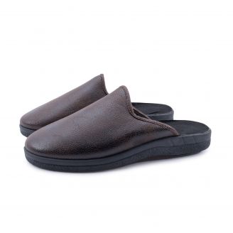 883320 Love4shoes Ανδρικά Παντόφλες Χειμερινές ΚΑΦΕ