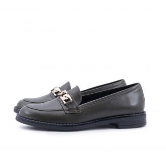 1411 Stefania Γυναικεία Loafers - Slip On ΠΡΑΣΙΝΟ