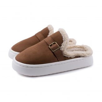 9628MD Love4shoes Γυναικείες Παντόφλες Χειμερινές ΤΑΜΠΑ