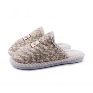 9654MD Love4shoes Γυναικείες Παντόφλες Χειμερινές ΚΑΦΕ