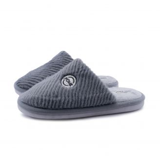 9664MD Love4shoes Παντόφλες Χειμερινές ΓΚΡΙ