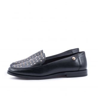 23836  Top3 Γυναικεία Loafers - Slip On ΜΑΥΡΟ