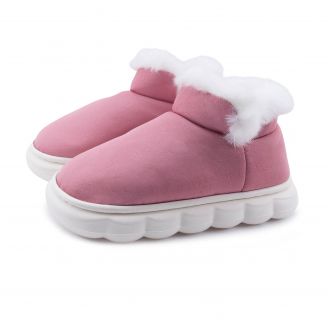 4222-0724 Love4shoes Κορίτσι Παντόφλες Μποτάκι με Γούνα ΡΟΖ