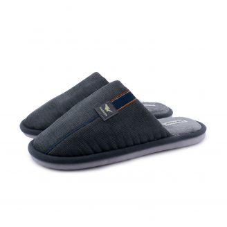 4222-0726 Love4shoes Ανδρικές Παντόφλες Χειμερινές ΓΚΡΙ