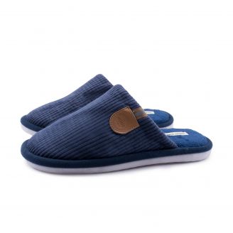4222-0727 Love4shoes Ανδρικές Παντόφλες Χειμερινές ΜΠΛΕ