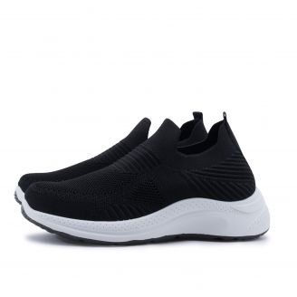863360 Love4shoes Γυναικεία Sneakers ΜΑΥΡΟ