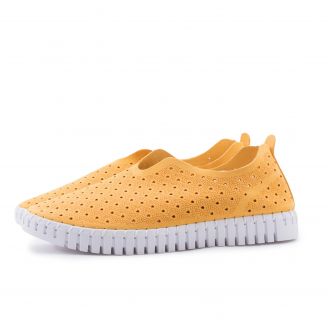 837683 Love4shoes Γυναικεία Loafers - Slip On ΚΙΤΡΙΝΟ