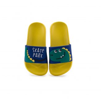 932810 Love4shoes Παιδικά Αγόρι Σαγιονάρες Slides ΚΙΤΡΙΝΟ
