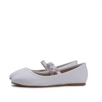 931980 Love4shoes Παιδικά Κορίτσι Μπαλαρίνες ΛΕΥΚΟ