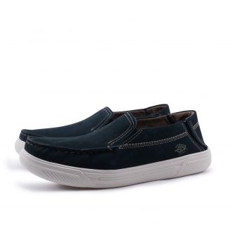 141802 Pegada Ανδρικά Δερμάτινα Loafers ΜΠΛΕ
