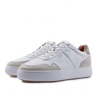 1-13600-42 Tamaris Ανδρικά Δερμάτινα Sneakers ΛΕΥΚΟ