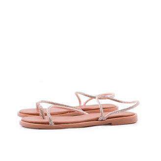 074 Love4shoes Γυναικεία Σανδάλια ΜΠΡΟΝΖΕ