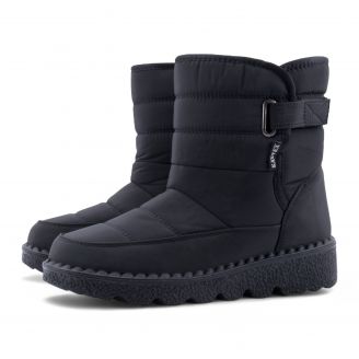 5222-0106 Love4shoes Γυναικεία Μποτάκια ΜΑΥΡΟ
