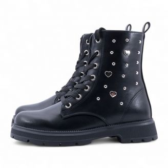 KARDIA IQ Kids Shoes Παιδικά Μποτάκια Κορίτσι ΜΑΥΡΟ