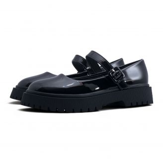 12250 Smart Kids Παιδικά loafers με Μπαρέτα ΜΑΥΡΟ