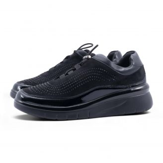 10732022 Parex Γυναικεία Sneakers ΜΑΥΡΟ