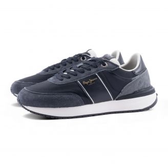 PMS600008 Drop2 Buster Pepe Jeans Ανδρικά Sneakers ΜΑΥΡΟ