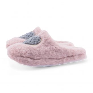 5222-0322 Love4shoes Γυναικείες Παντόφλες Χειμερινές ΡΟΖ