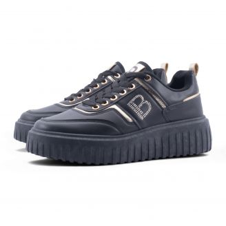 9210 Laura Biagiotti Γυναικεία Sneakers ΜΑΥΡΟ