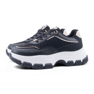 9220 Laura Biagiotti Γυναικεία Sneakers ΜΑΥΡΟ