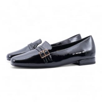 100040710 Migato Γυναικεία Loafers - Slip On ΜΑΥΡΟ
