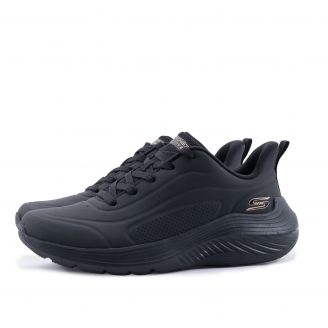 117485 Skechers Sport Squad Wave Γυναικεία  Sneakers ΜΑΥΡΟ