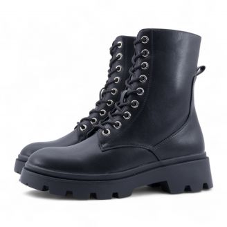 MG318GM001  Love4shoes Γυναικεία Μποτάκια ΜΑΥΡΟ