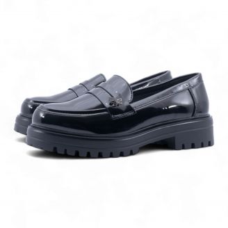 JSZ-132 Love4shoes Γυναικεία Slip-On ΜΑΥΡΟ