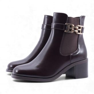 AX9457-23 Love4shoes Γυναικεία Μποτάκια ΚΑΦΕ