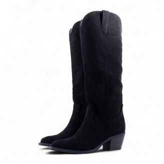 2519 Love4shoes Γυναικείες Μπότες ΜΑΥΡΟ