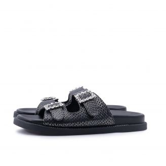 263-2602  B-Soft Γυναικείες Καλοκαιρινές Παντόφλες ΜΑΥΡΟ