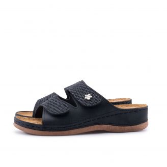 5288-0288 Love4shoes Γυναικείες Καλοκαιρινές Παντόφλες ΜΑΥΡΟ
