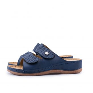 5288-0288 Love4shoes Γυναικείες Καλοκαιρινές Παντόφλες ΜΠΛΕ