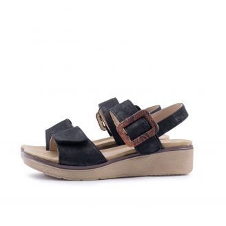 5288-0387 Love4shoes Γυναικείες Πλατφόρμες ΜΑΥΡΟ