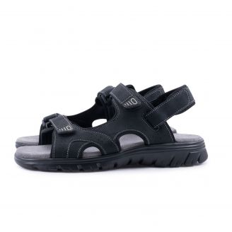 5288-0398 Love4shoes Ανδρικά Πέδιλα ΜΑΥΡΟ