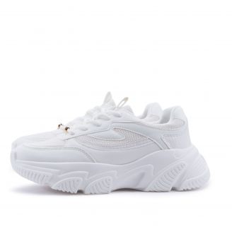 100027398 Migato Γυναικεία Sneakers ΛΕΥΚΟ