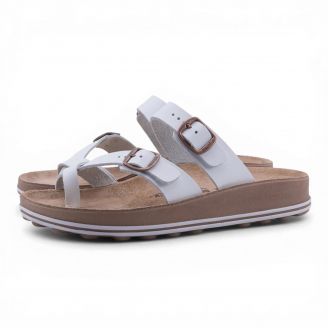 S346 Fantasy Sandals Γυναικείες Καλοκαιρινές Παντόφλες ΛΕΥΚΟ