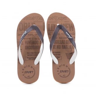 3315 -02 Love4shoes Ανδρικές Σαγιονάρες Φάσα ΚΑΦΕ