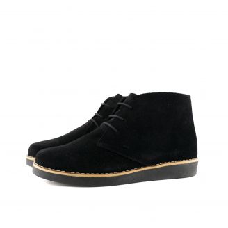 03 Love4shoes Γυναικεία Μποτάκια ΜΑΥΡΟ