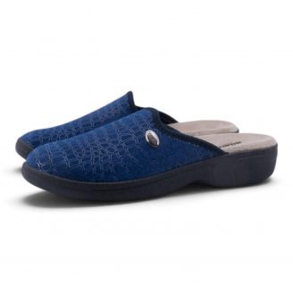 381-26507 Adam's Ανδρικές Παντόφλες Χειμερινές ΜΠΛΕ